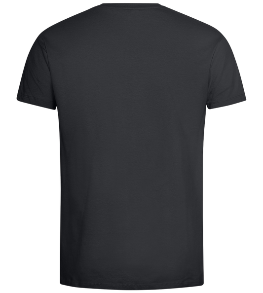 What The Buck Design - Premium men's t-shirt_DARK GRAY_back