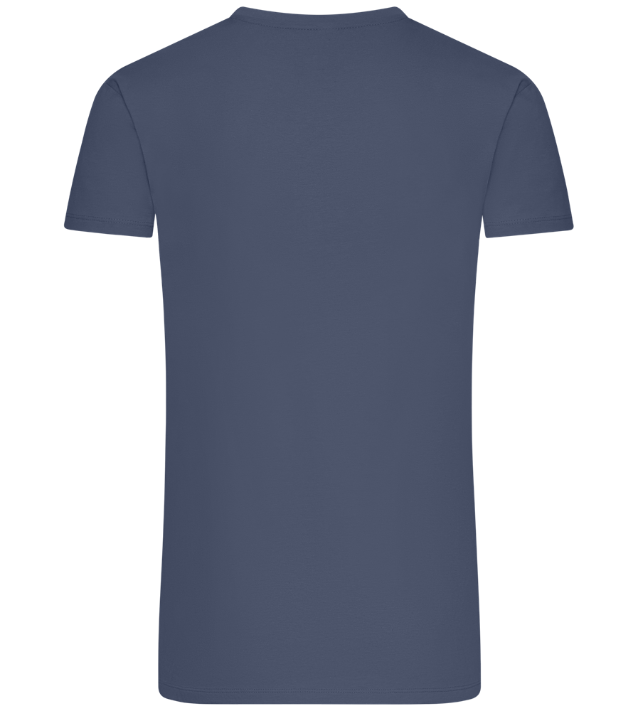 What The Buck Design - Premium men's t-shirt_DENIM_back