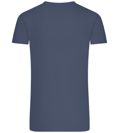 What The Buck Design - Premium men's t-shirt_DENIM_back