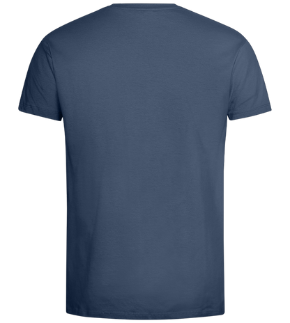 What The Buck Design - Premium men's t-shirt_DENIM_back