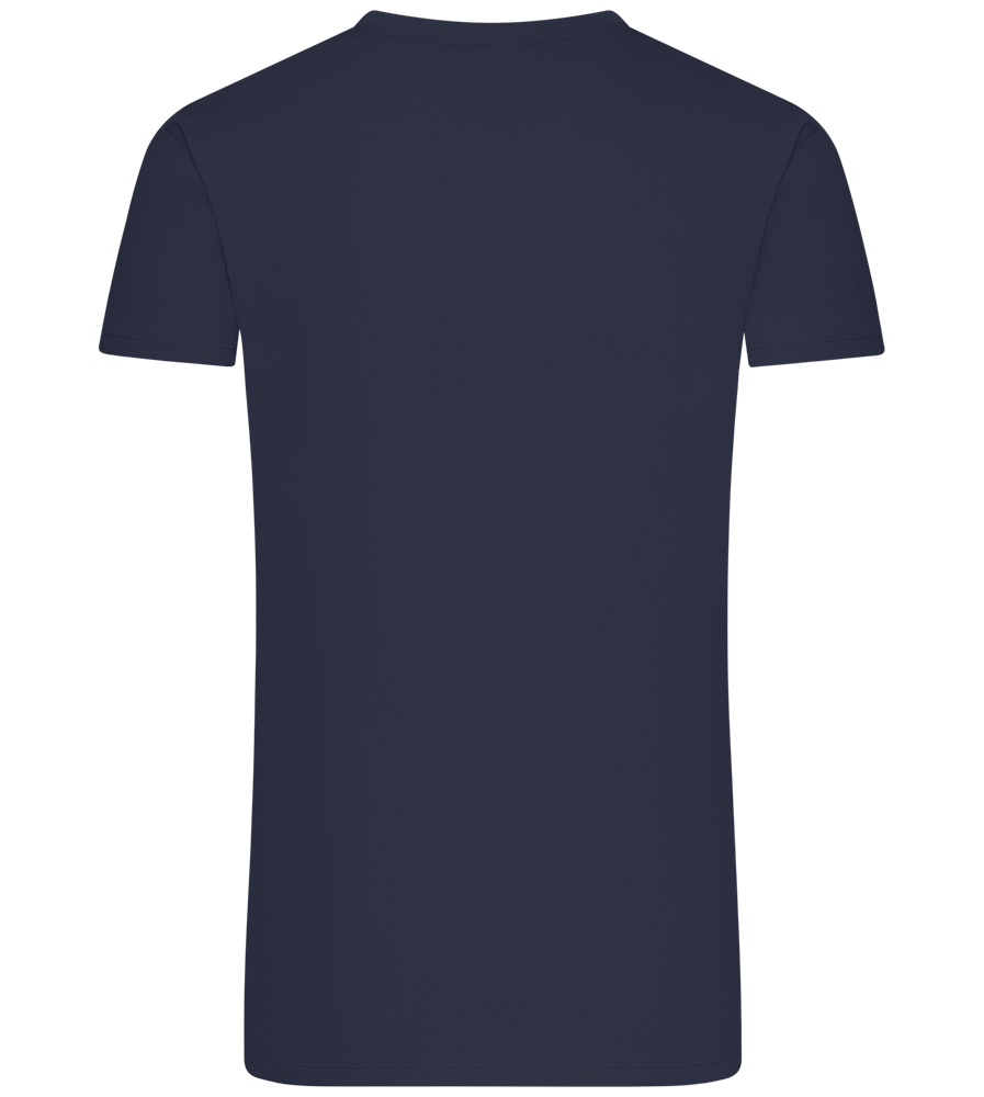 What The Buck Design - Premium men's t-shirt_FRENCH NAVY_back