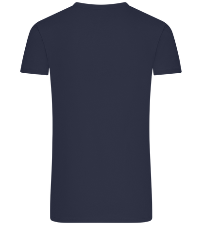 What The Buck Design - Premium men's t-shirt_FRENCH NAVY_back