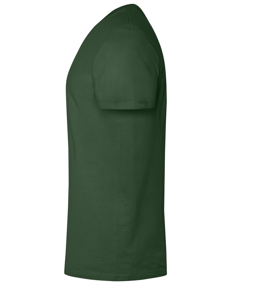 What The Buck Design - Premium men's t-shirt_GREEN BOTTLE_left