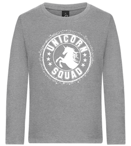 Unicorn Squad Logo Design - Premium kids long sleeve t-shirt