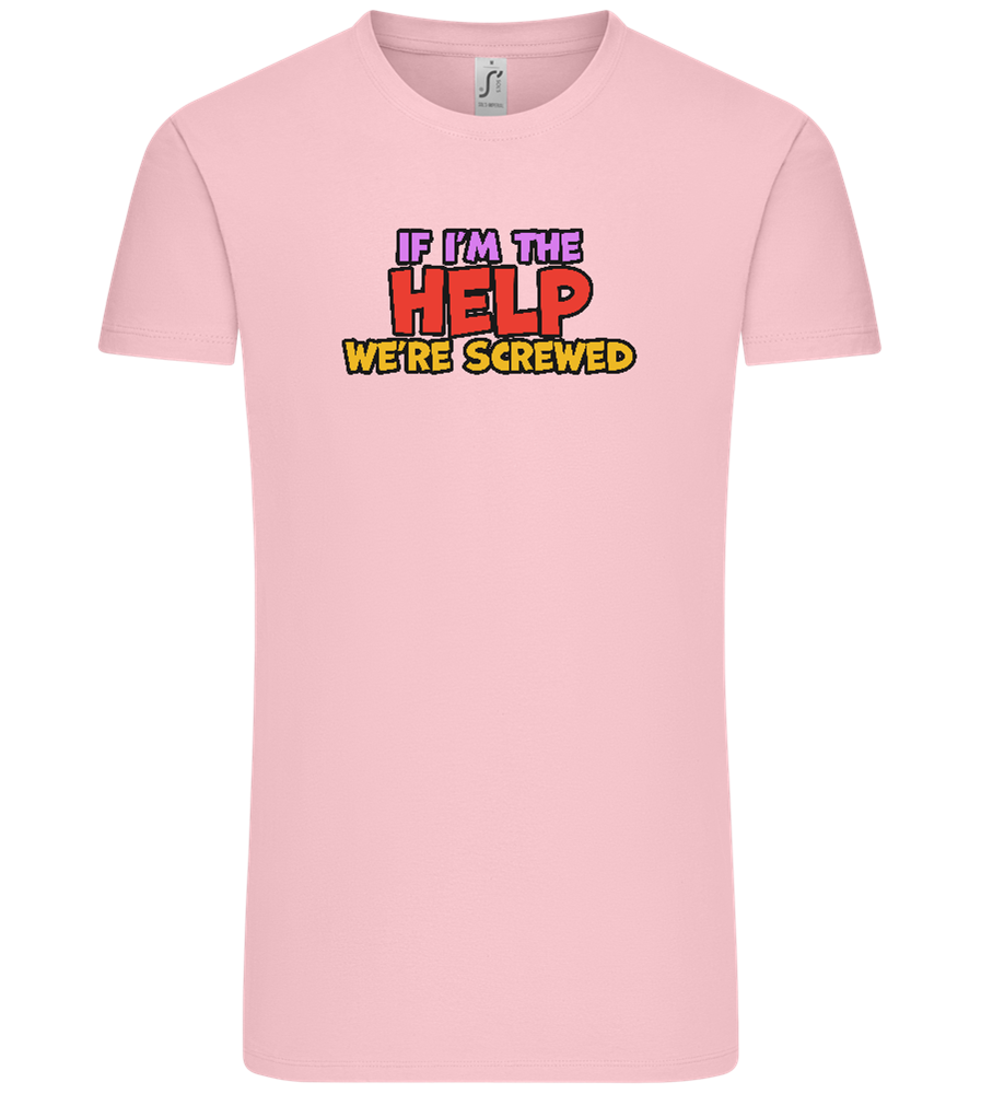 The Help Design - Comfort Unisex T-Shirt_CANDY PINK_front