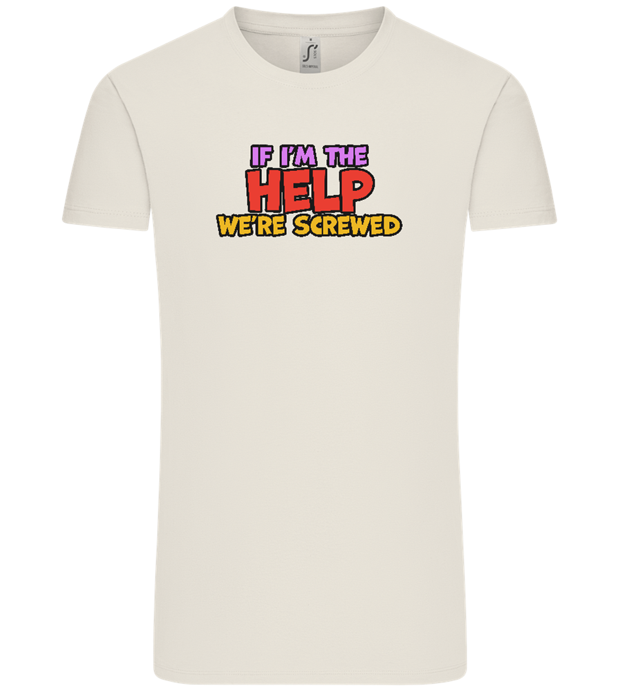The Help Design - Comfort Unisex T-Shirt_ECRU_front