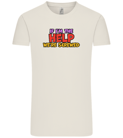 The Help Design - Comfort Unisex T-Shirt_ECRU_front