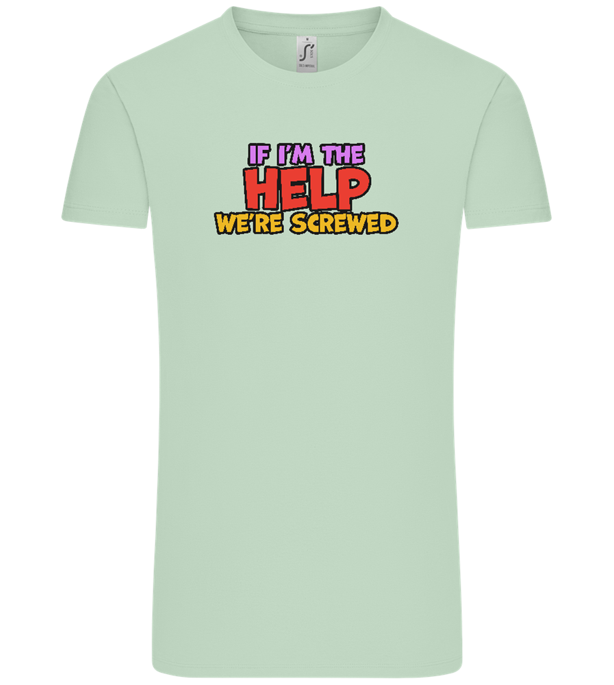 The Help Design - Comfort Unisex T-Shirt_ICE GREEN_front