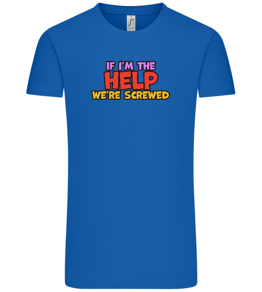 The Help Design - Comfort Unisex T-Shirt_ROYAL_front