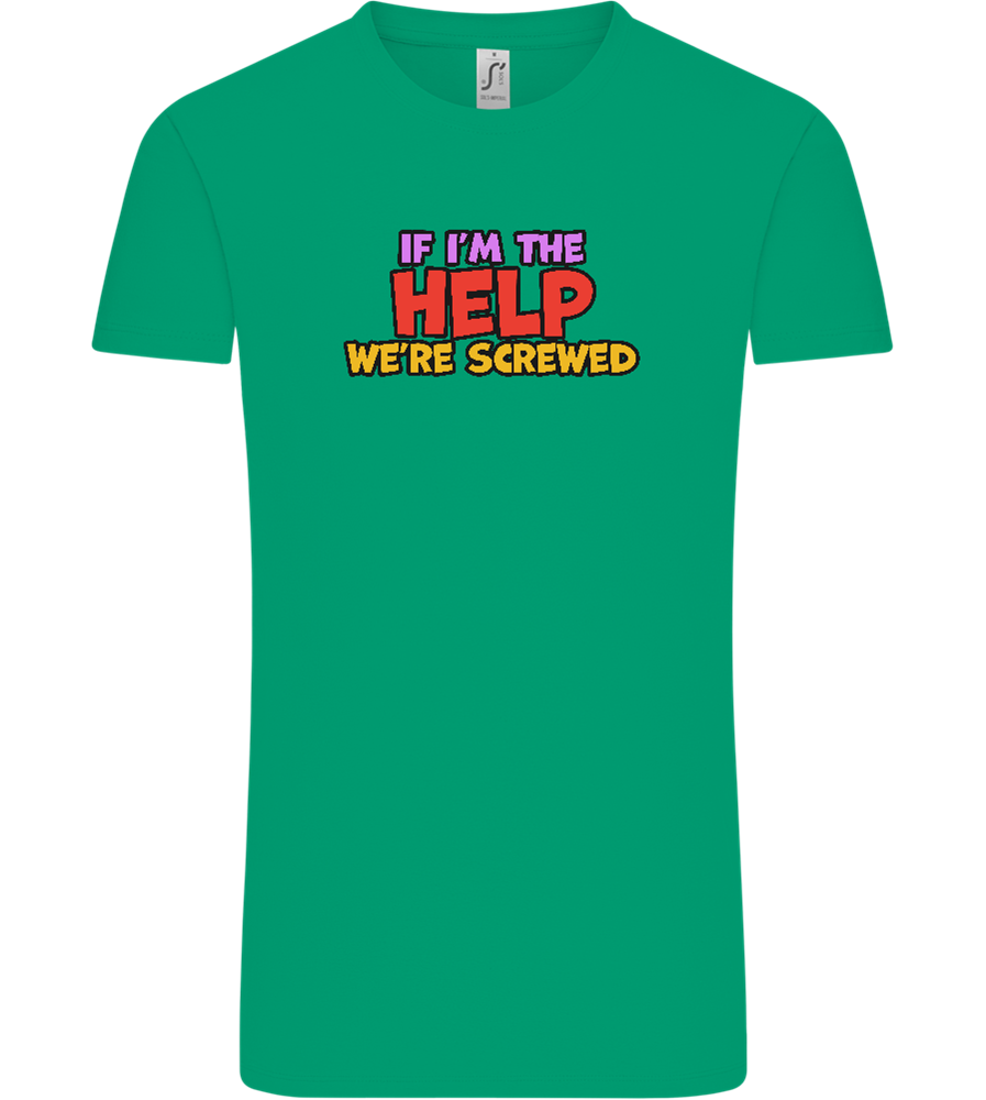 The Help Design - Comfort Unisex T-Shirt_SPRING GREEN_front