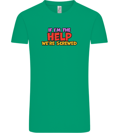 The Help Design - Comfort Unisex T-Shirt_SPRING GREEN_front