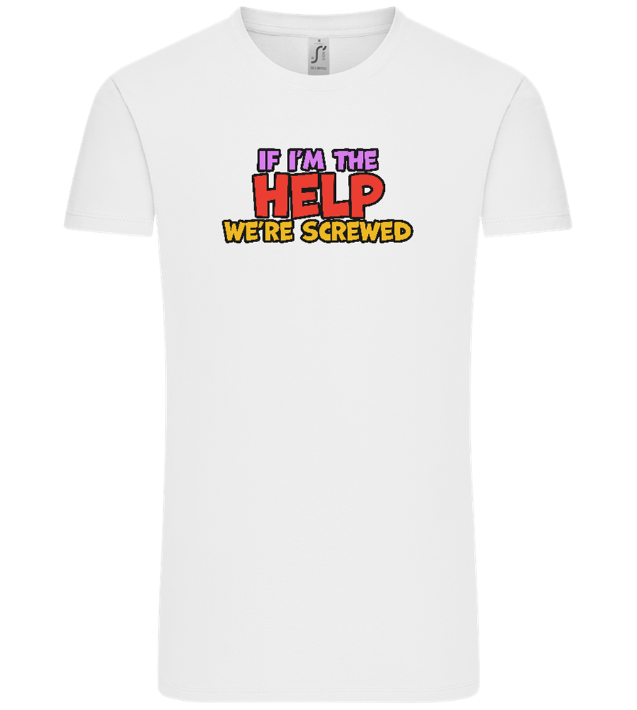 The Help Design - Comfort Unisex T-Shirt_WHITE_front