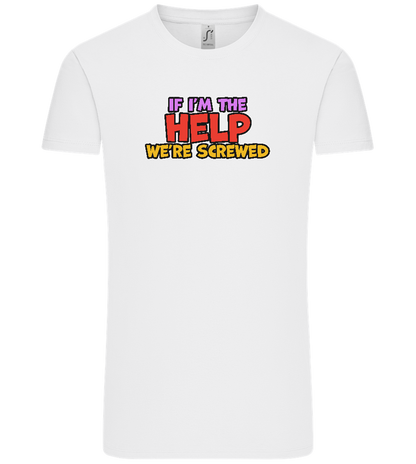The Help Design - Comfort Unisex T-Shirt_WHITE_front