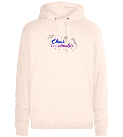 Chaos Coordinator Doodles Design - Premium unisex hoodie_LIGHT PEACH ROSE_front