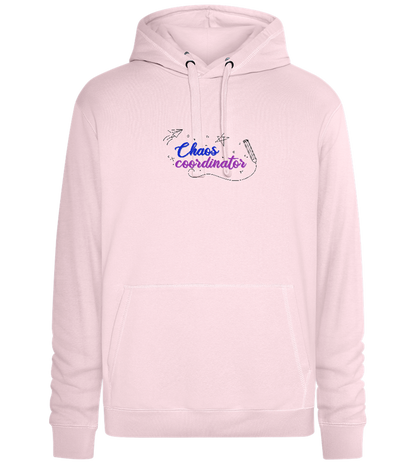 Chaos Coordinator Doodles Design - Premium unisex hoodie_LIGHT PEACH ROSE_front