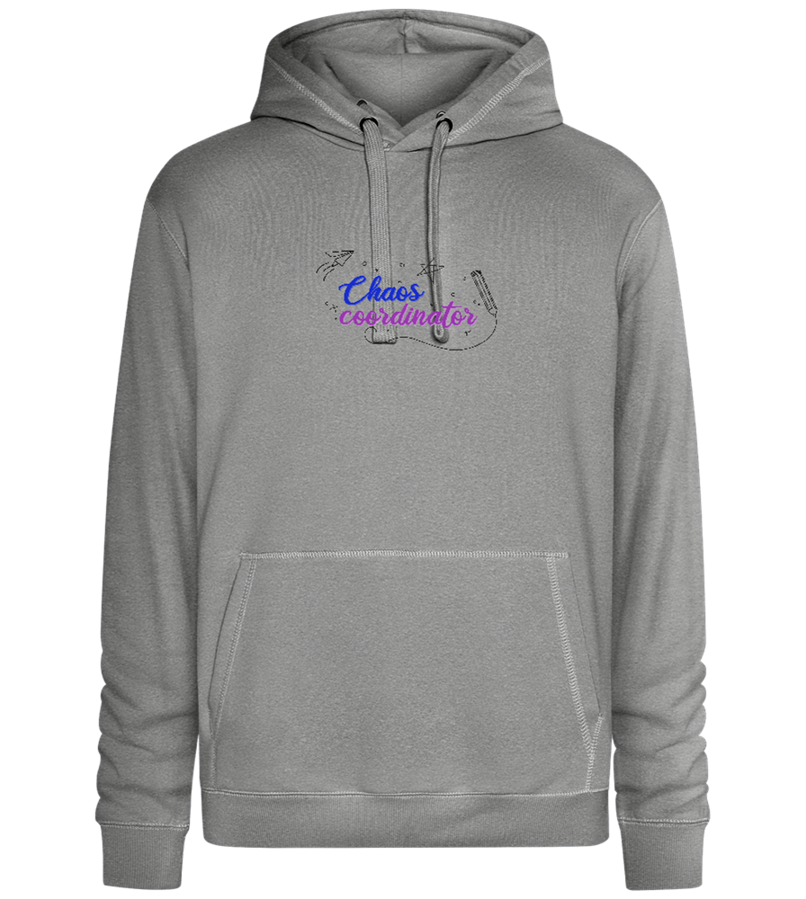 Chaos Coordinator Doodles Design - Premium unisex hoodie_ORION GREY II_front