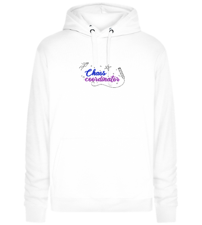 Chaos Coordinator Doodles Design - Premium unisex hoodie_WHITE_front