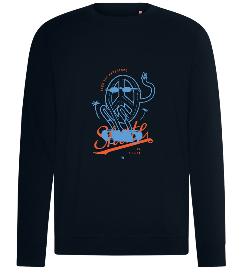 Skate Peace Design - Comfort unisex sweater_BLACK_front