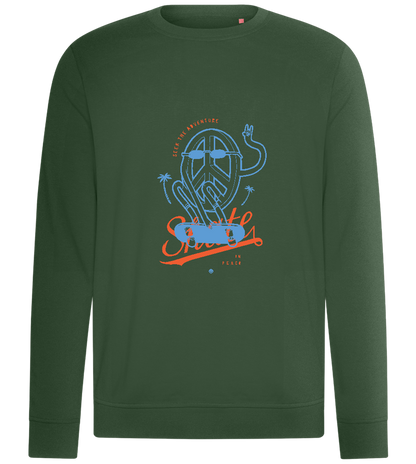 Skate Peace Design - Comfort unisex sweater_GREEN BOTTLE_front