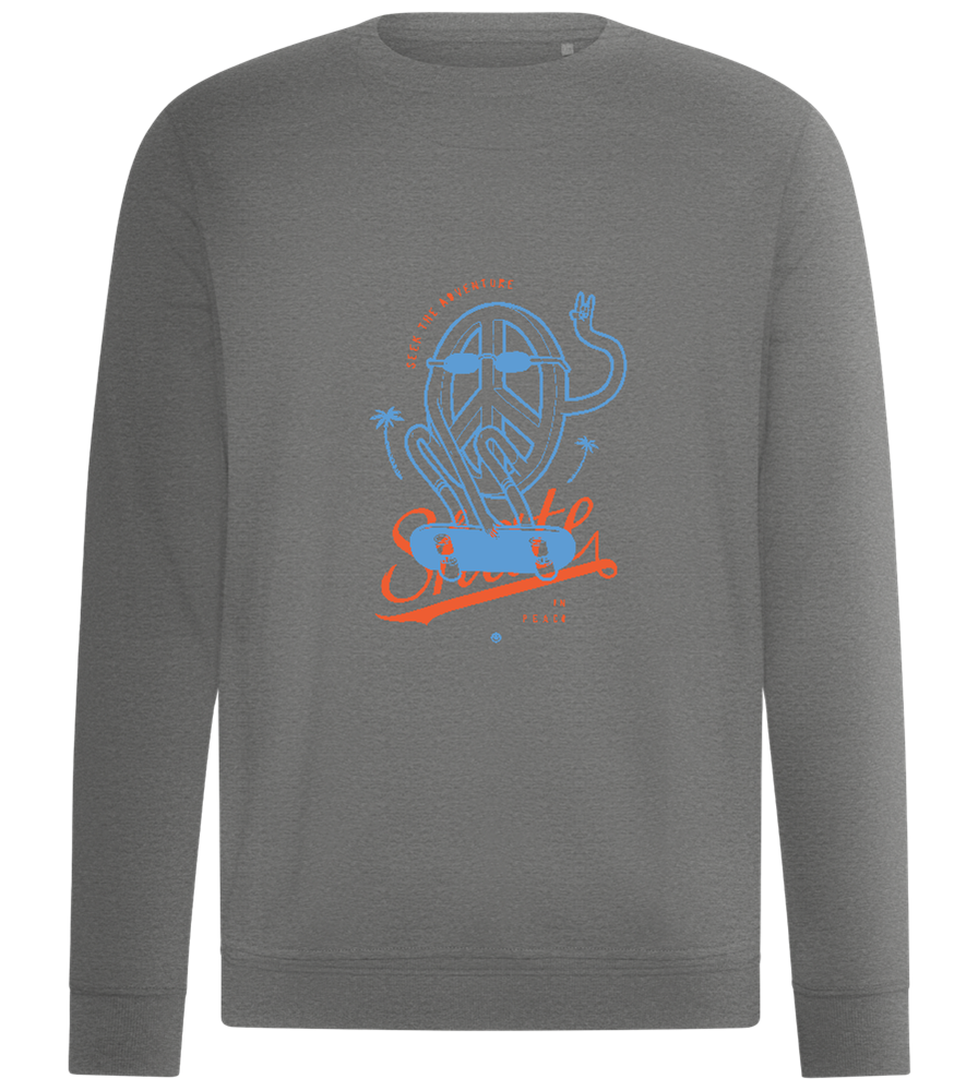 Skate Peace Design - Comfort unisex sweater_ORION GREY II_front