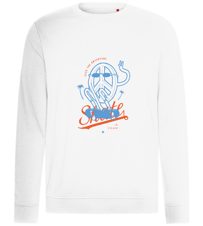 Skate Peace Design - Comfort unisex sweater_WHITE_front