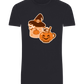 Spooky Pumpkin Spice Design - Basic Unisex T-Shirt_FRENCH NAVY_front