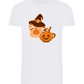 Spooky Pumpkin Spice Design - Basic Unisex T-Shirt_WHITE_front