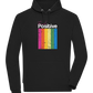 Think Positive Rainbow Design - Comfort unisex hoodie_BLACK_front