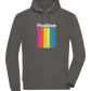 Think Positive Rainbow Design - Comfort unisex hoodie_CHARCOAL CHIN_front