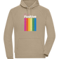 Think Positive Rainbow Design - Comfort unisex hoodie_KHAKI_front