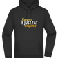 Sweat is Just Fat Crying Design - Premium Essential Unisex Hoodie_BLACK_front