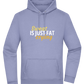 Sweat is Just Fat Crying Design - Premium Essential Unisex Hoodie_BLUE_front