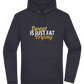 Sweat is Just Fat Crying Design - Premium Essential Unisex Hoodie_FRENCH NAVY_front