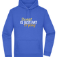 Sweat is Just Fat Crying Design - Premium Essential Unisex Hoodie_ROYAL_front