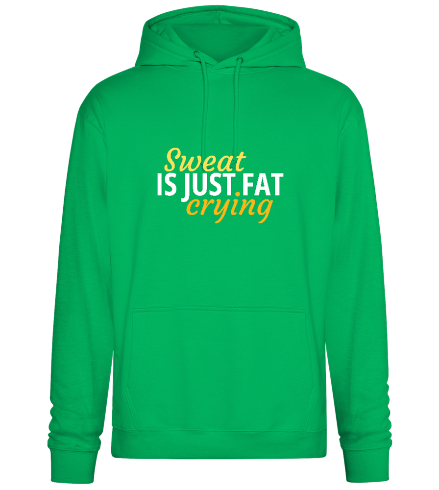 Sweat is Just Fat Crying Design - Premium Essential Unisex Hoodie_SPRING GREEN_front