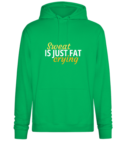 Sweat is Just Fat Crying Design - Premium Essential Unisex Hoodie_SPRING GREEN_front