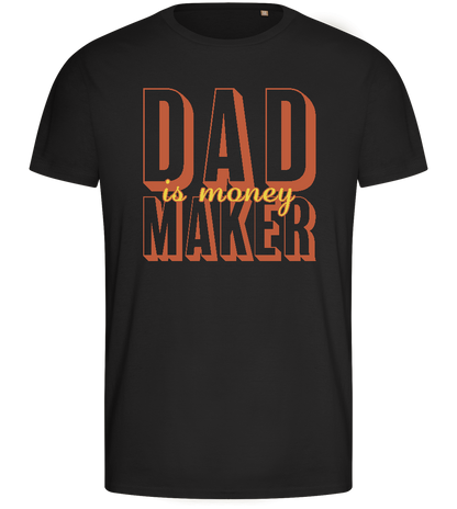 Money Maker Design - Basic men's fitted t-shirt_DEEP BLACK_front