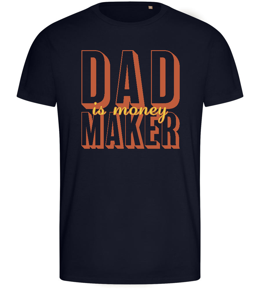 Money Maker Design - Basic men's fitted t-shirt_FRENCH NAVY_front