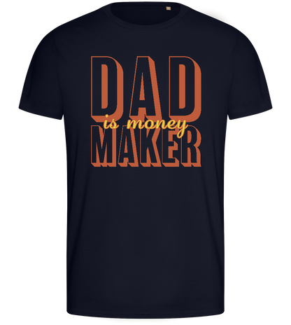 Money Maker Design - Basic men's fitted t-shirt_FRENCH NAVY_front