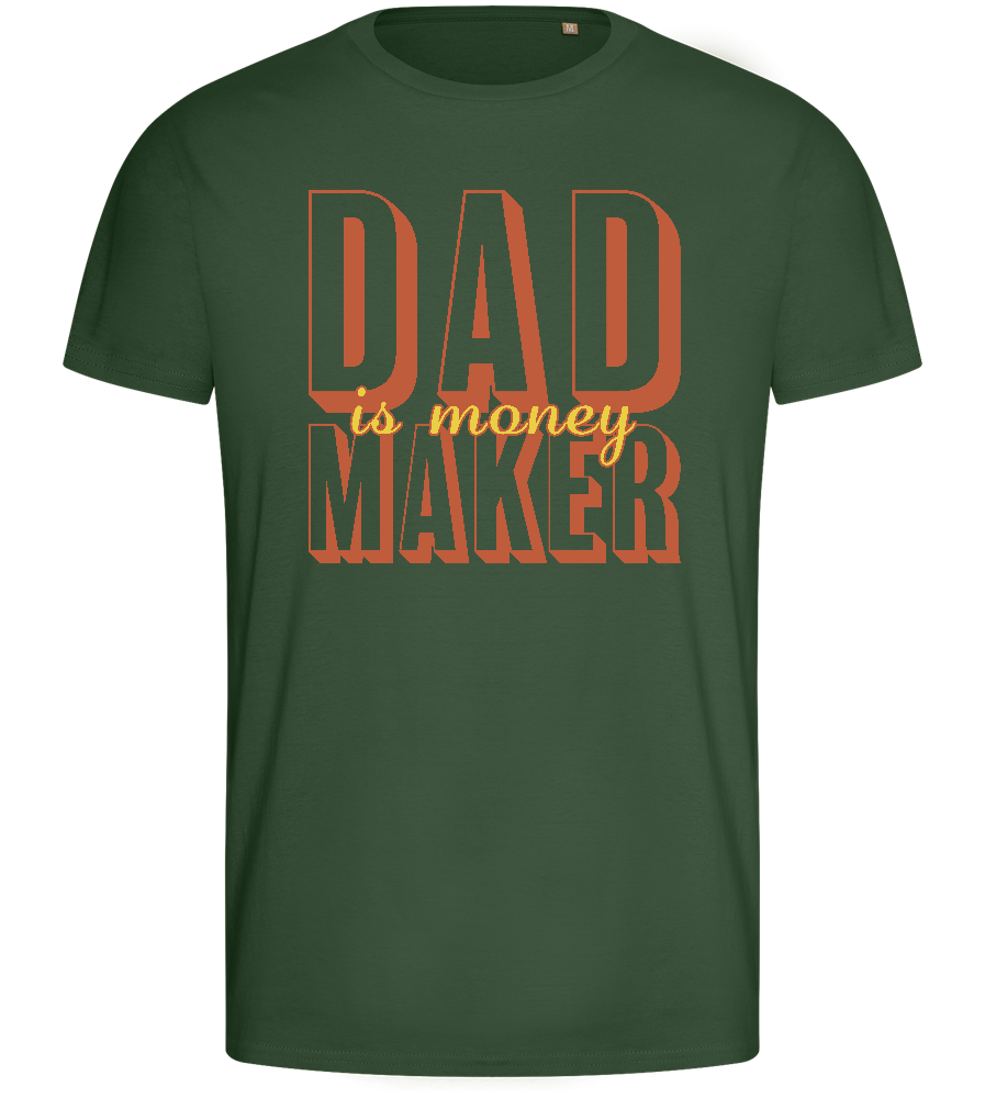 Money Maker Design - Basic men's fitted t-shirt_GREEN BOTTLE_front