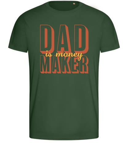 Money Maker Design - Basic men's fitted t-shirt_GREEN BOTTLE_front