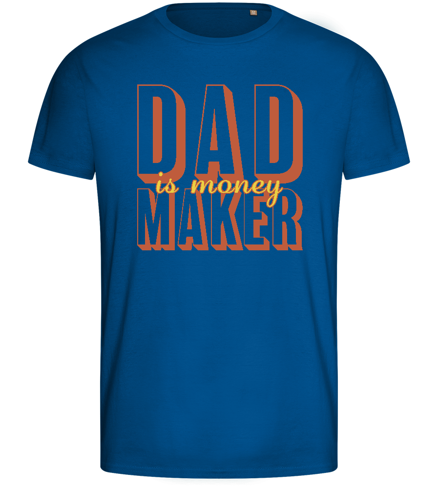 Money Maker Design - Basic men's fitted t-shirt_ROYAL_front