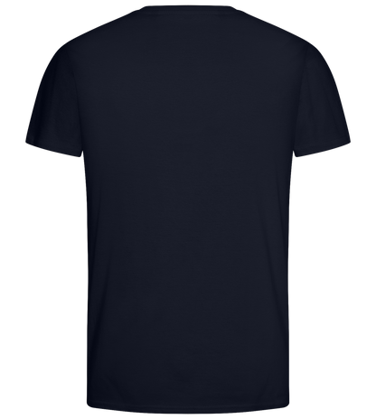 Money Maker Design - Basic men's fitted t-shirt_FRENCH NAVY_back