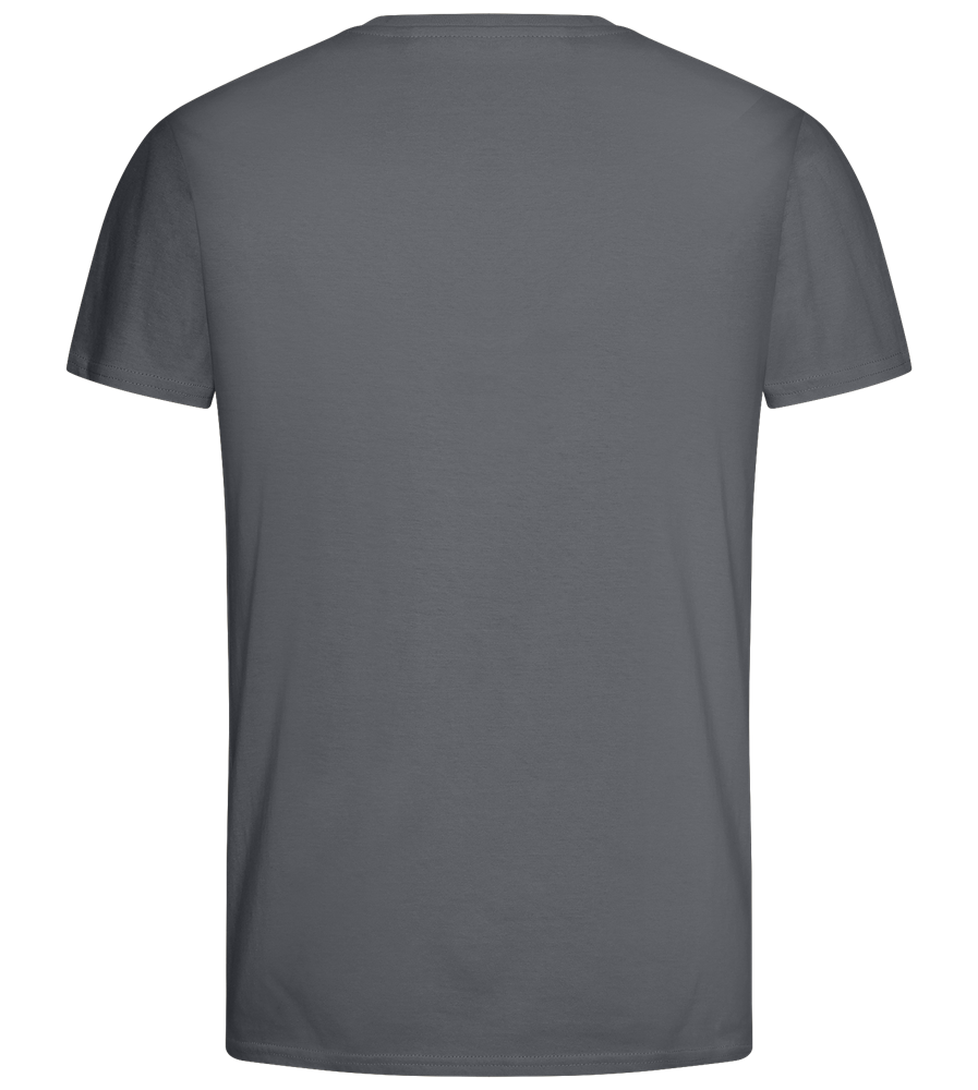 Money Maker Design - Basic men's fitted t-shirt_MOUSE GREY_back