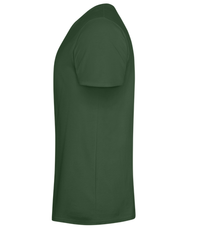 Money Maker Design - Basic men's fitted t-shirt_GREEN BOTTLE_left