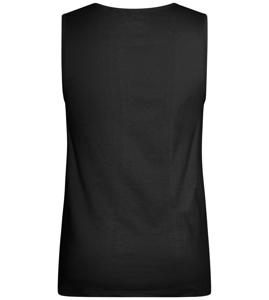 Réviser c'est Douter de Son Talent Design - Basic men's tank top_DEEP BLACK_back