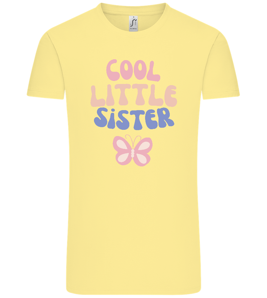 Cool Little Sister Butterfly Design - Comfort Unisex T-Shirt_AMARELO CLARO_front