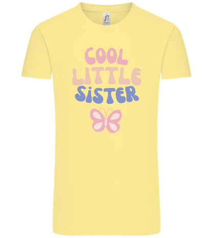 Cool Little Sister Butterfly Design - Comfort Unisex T-Shirt_AMARELO CLARO_front