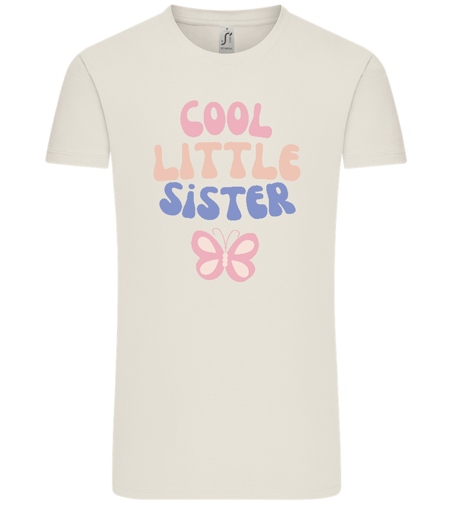 Cool Little Sister Butterfly Design - Comfort Unisex T-Shirt_ECRU_front