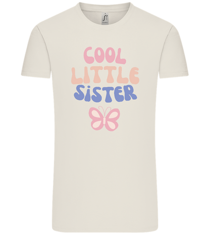 Cool Little Sister Butterfly Design - Comfort Unisex T-Shirt_ECRU_front